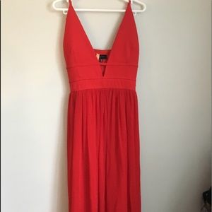Red formal dress